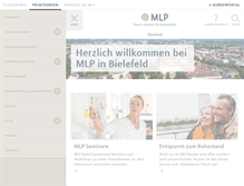 Tablet Screenshot of mlp-bielefeld.de